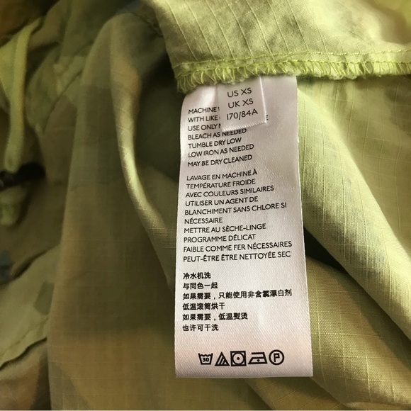 Free People XS Lead The Way Green Camo Utility Barn Coat Oversized Pockets - Picture 8 of 11